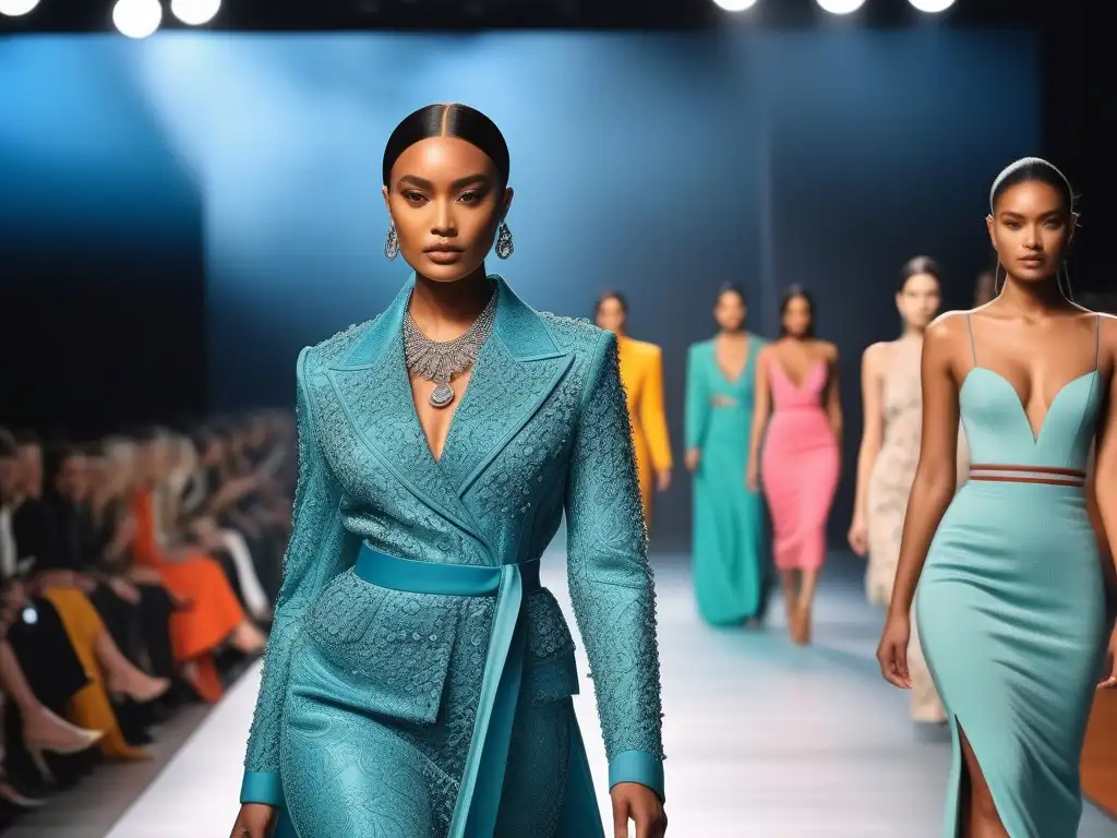 Desfile de moda inclusivo y sostenible: diversidad en la pasarela Un desfile de moda inclusiva y sostenible con modelos diversos y un público unido