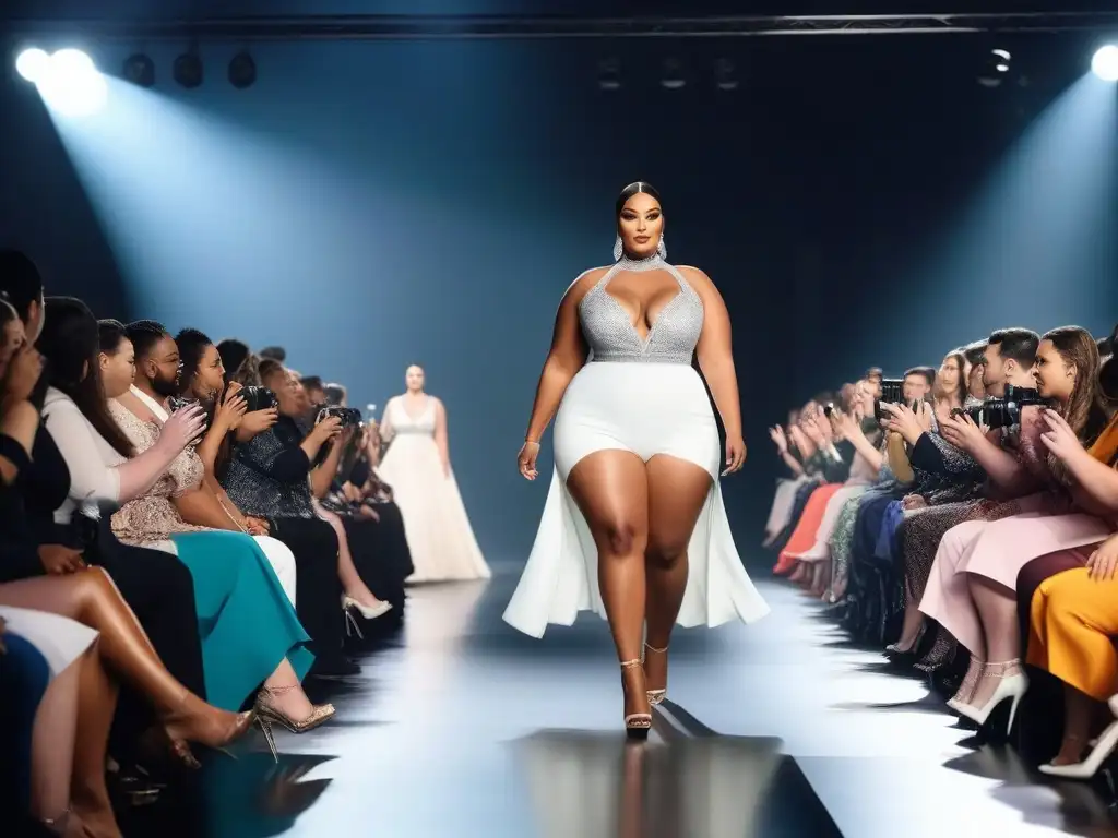 Desfile de moda inclusivo: modelos plus size deslumbran con estilo y empoderamiento Desfile de moda inclusiva tallas grandes desmitificando con modelos seguras y empoderadas en la pasarela