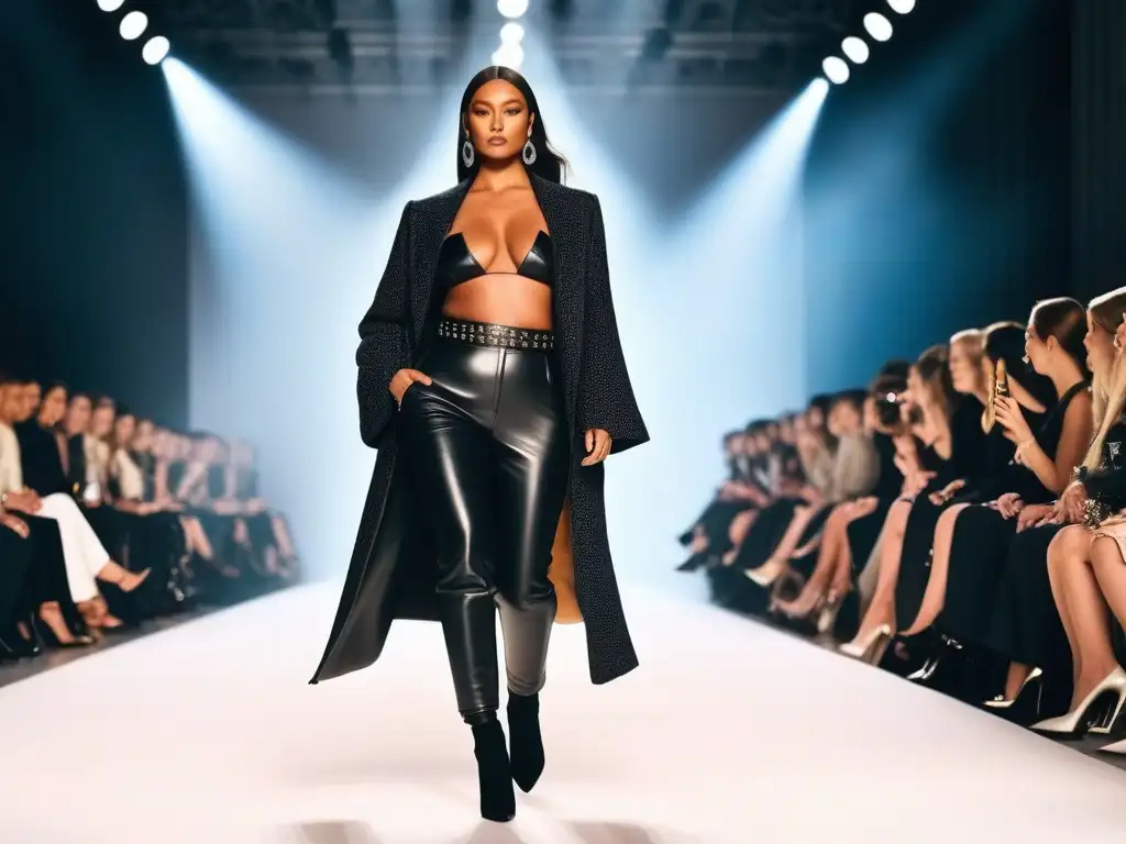 Desfile de moda inclusivo y empoderado de Chloé: mujeres diversas caminando con confianza Desfile de moda inclusiva para todas las tallas: mujeres diversas y seguras desfilan con diseños lujosos de Chloé