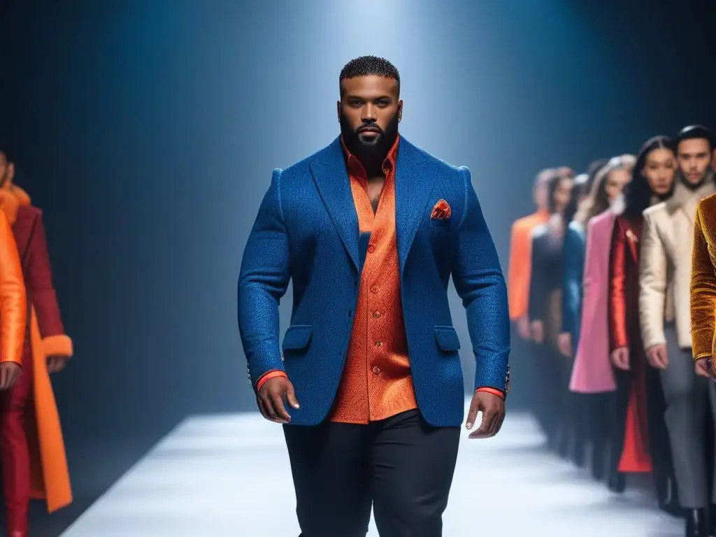 Desfile inclusivo: moda para todos los cuerpos y etnias Desfile de moda inclusiva para todas las tallas con modelos diversos empoderados en la pasarela