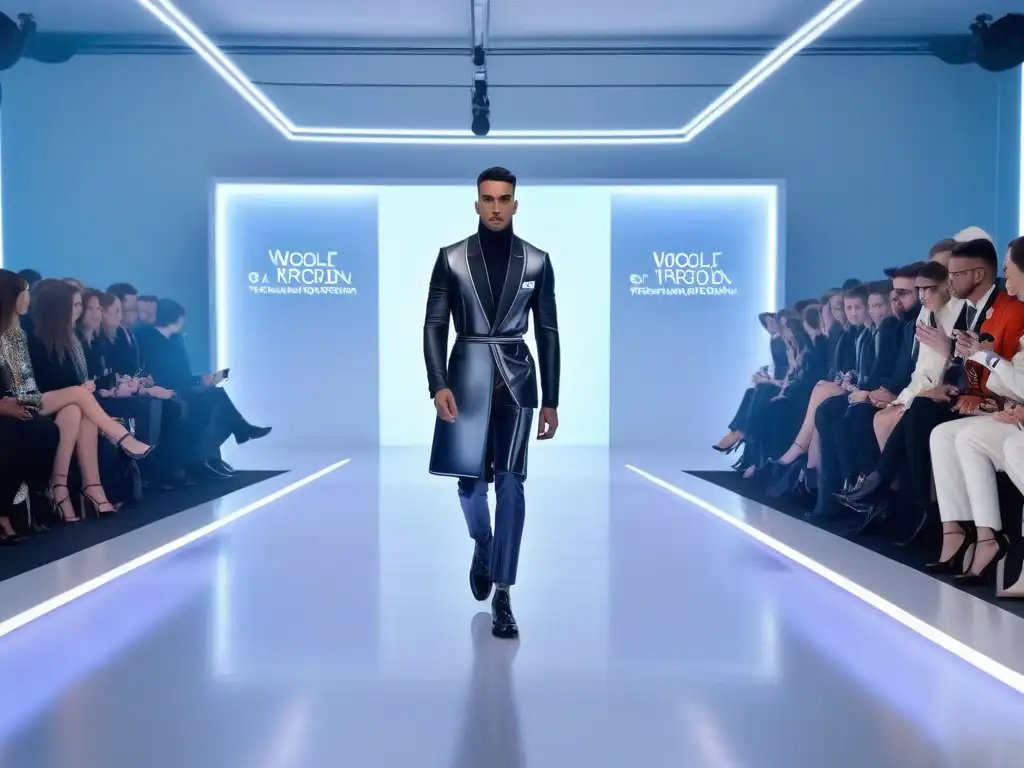 Pasarela futurista: moda inclusiva y vanguardista con tecnología de punta Desfile de moda inclusiva tendencias cine con diseños vanguardistas y tecnología