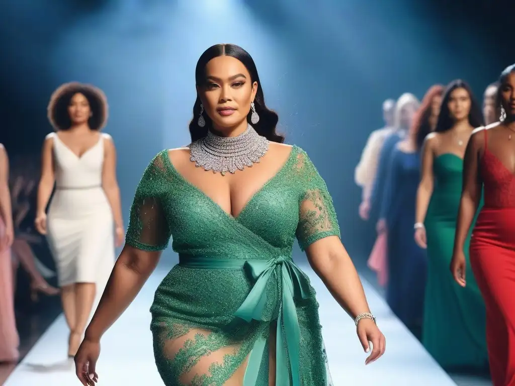 Desfile inclusivo: moda diversa y empoderamiento Desfile de moda inclusivo, diverso y empoderador con modelos de todas las etnias y cuerpos