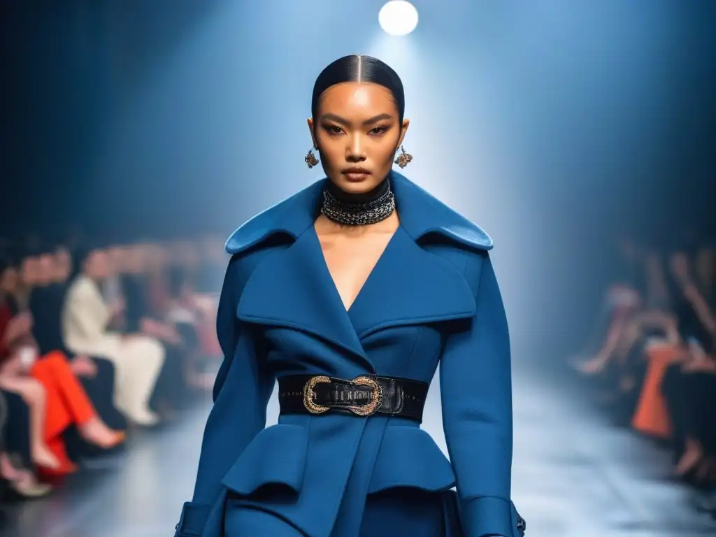 Desfile inclusivo de moda Vivienne Westwood: diversidad y estilo Desfile de moda inclusivo y diverso en pasarela con modelos de diferentes alturas, formas y etnias luciendo la última colección de Vivienne Westwood