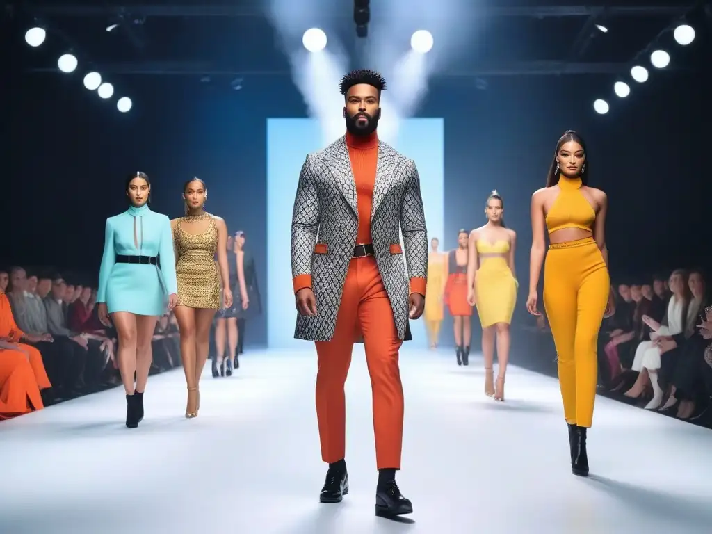 Desfile de moda inclusivo: diversidad y estilo en la pasarela Desfile de moda inclusivo con modelos diversos, representando la importancia de las campañas de moda inclusivas