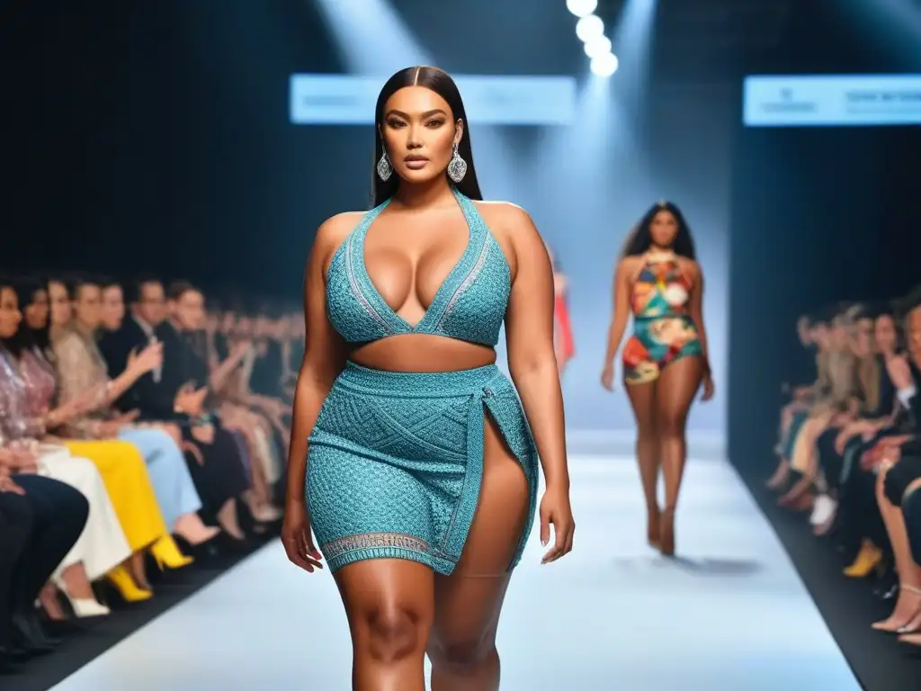 Desfile de moda inclusivo con modelos seguros y diversos Desfile de moda inclusivo con modelos diversos y estilos body positive