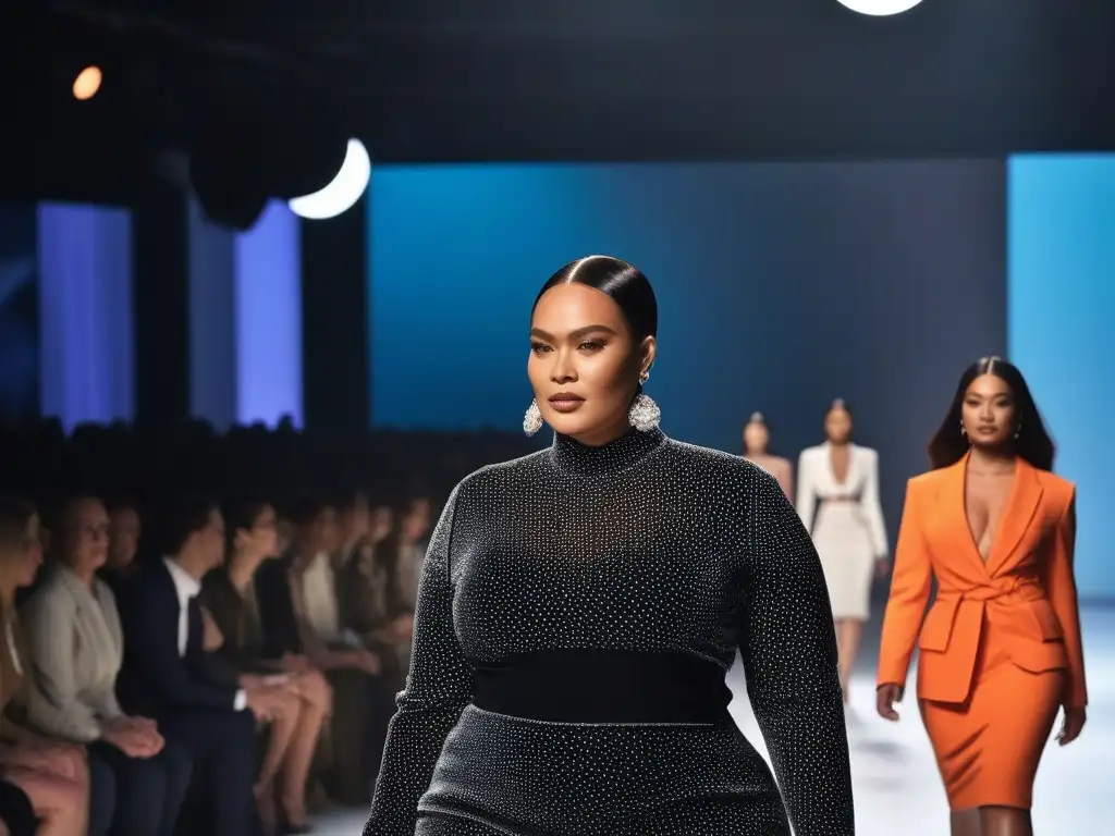 Desfile de moda inclusivo: diversidad, estilo y empoderamiento Desfile de moda inclusivo con modelos de diferentes tallas y etnias