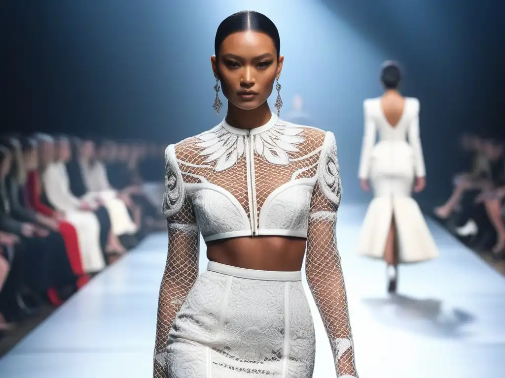 Desfile Alexander McQueen: Celebrando la diversidad con estilo Desfile de moda inclusivo con modelos de diversas tallas y etnias luciendo diseños de Alexander McQueen
