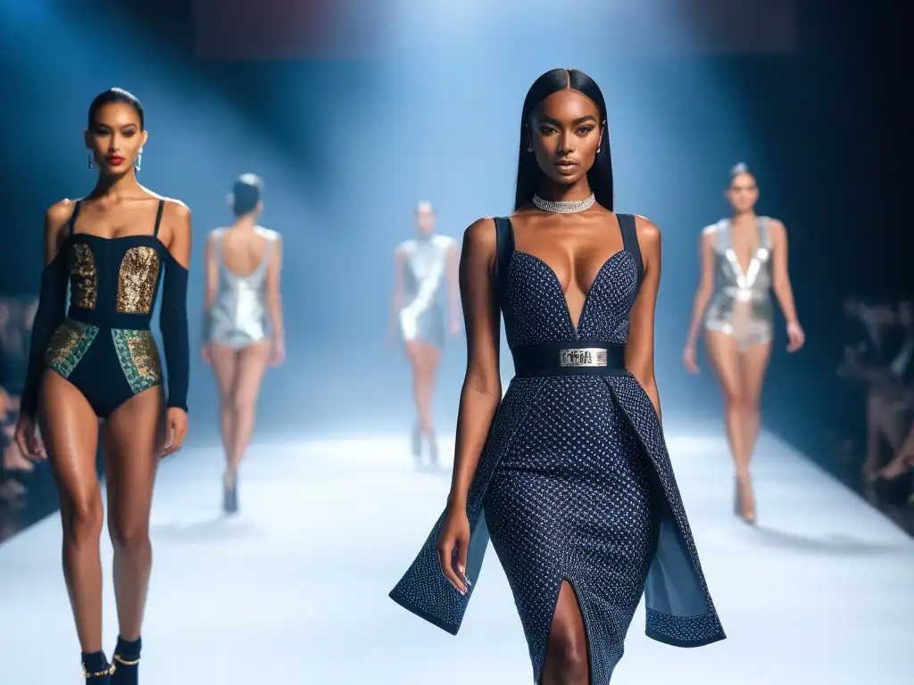 Desfile de moda diverso y empoderador con modelos únicos Desfile de moda inclusivo con modelos diversos empoderando a través del estilo