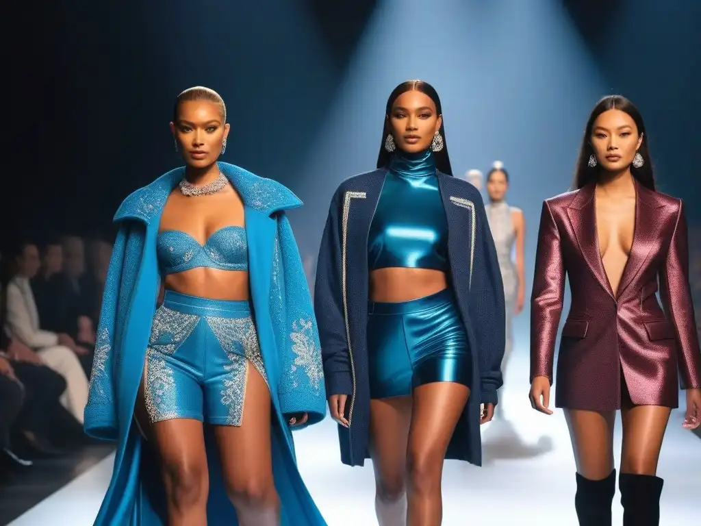 Desfile inclusivo: moda diversa en 8k Desfile de moda inclusivo con modelos diversos presentando colecciones vanguardistas