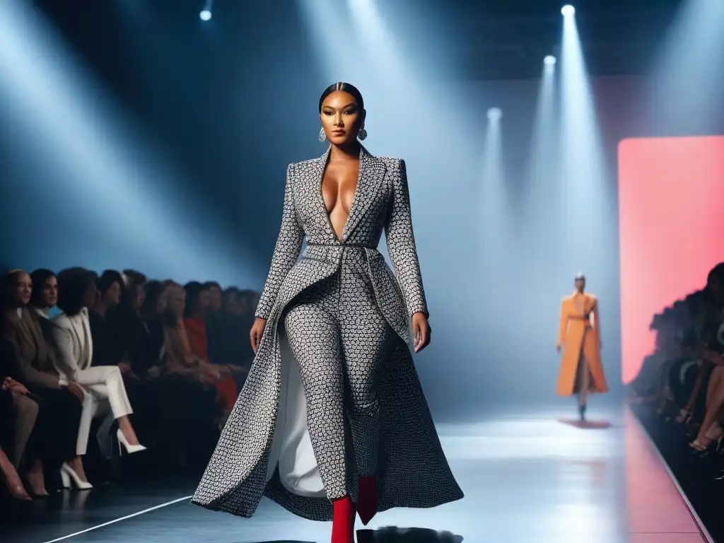 Diversidad y estilo en la pasarela: moda inclusiva Un desfile de moda inclusivo con modelos de diferentes etnias, cuerpos y habilidades desfilando con confianza
