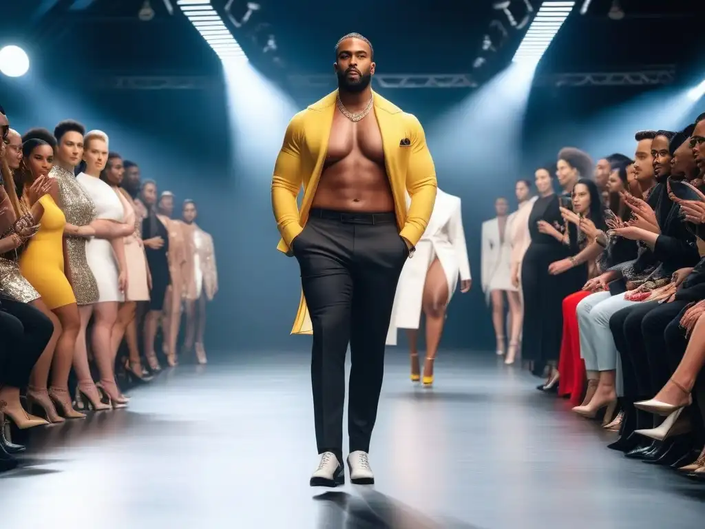 Desfile de moda inclusivo: diversidad y empoderamiento en la pasarela Desfile de moda inclusivo con modelos diversos caminando seguros por la pasarela