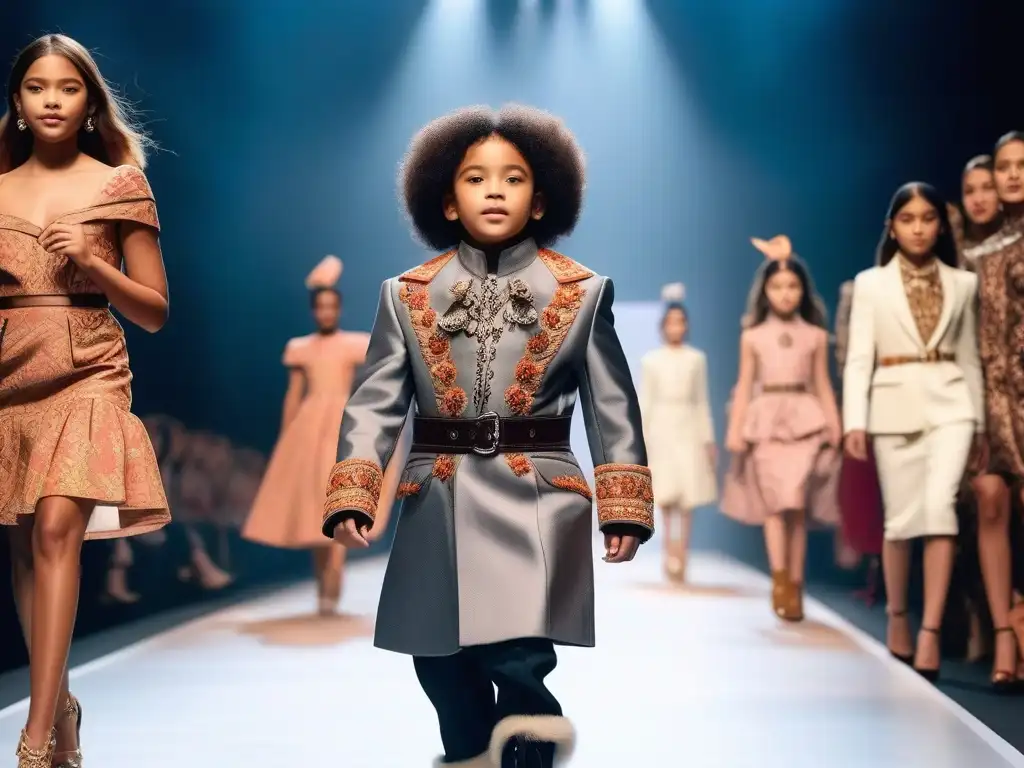 Desfile de Moda Infantil: Celebrando la Diversidad y la Individualidad Desfile de moda infantil con diversidad de estilos y culturas