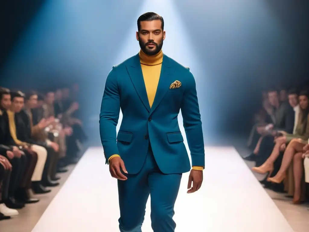 Desfile de moda masculina inclusivo y estiloso Desfile de moda masculina inclusiva en evento, inspirando con estilos únicos