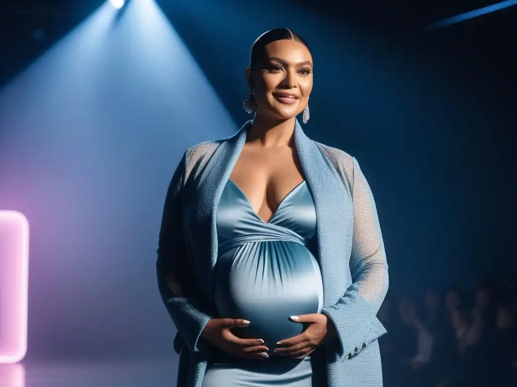 Desfile de moda de embarazadas: diversidad y empoderamiento Desfile de moda maternal inclusiva diversa tendencias con mujeres embarazadas seguras y elegantes