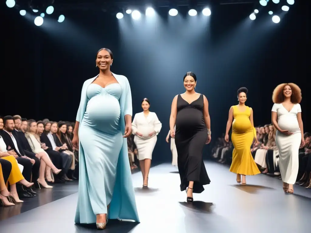 Moda maternal inclusiva: desfile de embarazadas seguras y empoderadas Desfile de moda maternal inclusiva empodera a futuras mamás con estilos innovadores