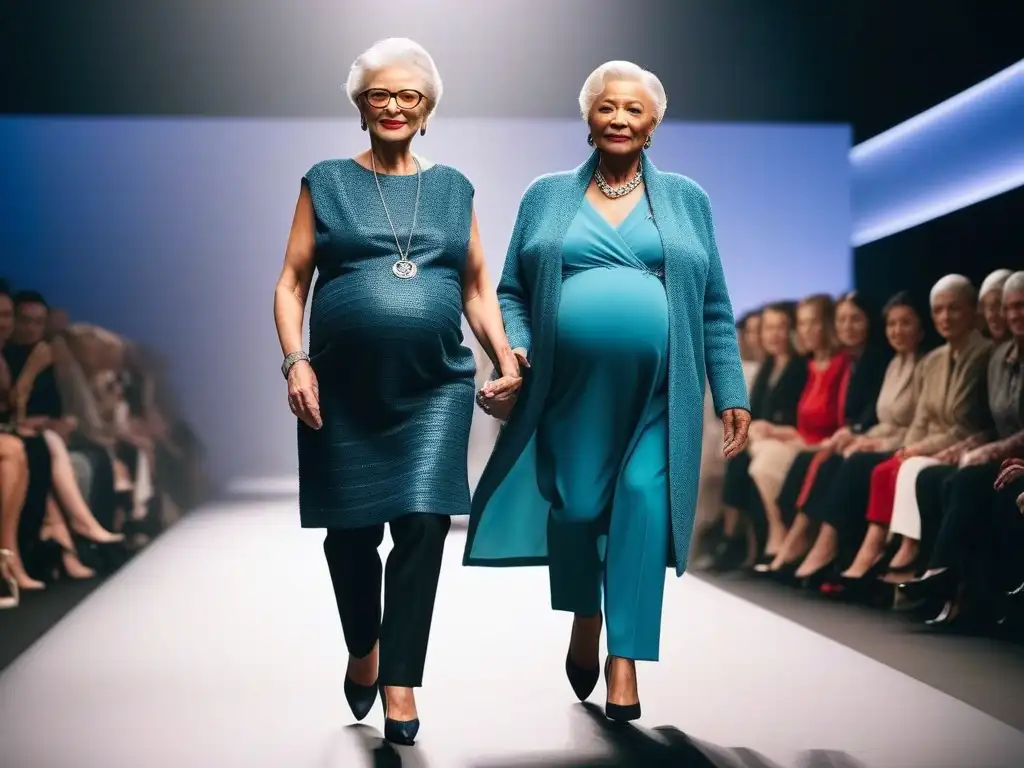 Desfile de moda: Maternidad empoderada para mujeres mayores Desfile de moda maternal para mujeres mayores: empoderamiento y estilo en cada paso