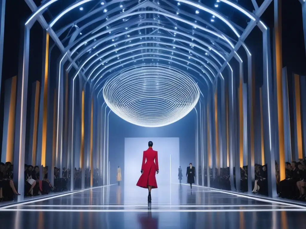 Desfile de moda Dior: diversidad y elegancia en pasarela Desfile de moda con modelos diversos de tallas y estilos, reflejando la inclusividad y sofisticación en la alta costura