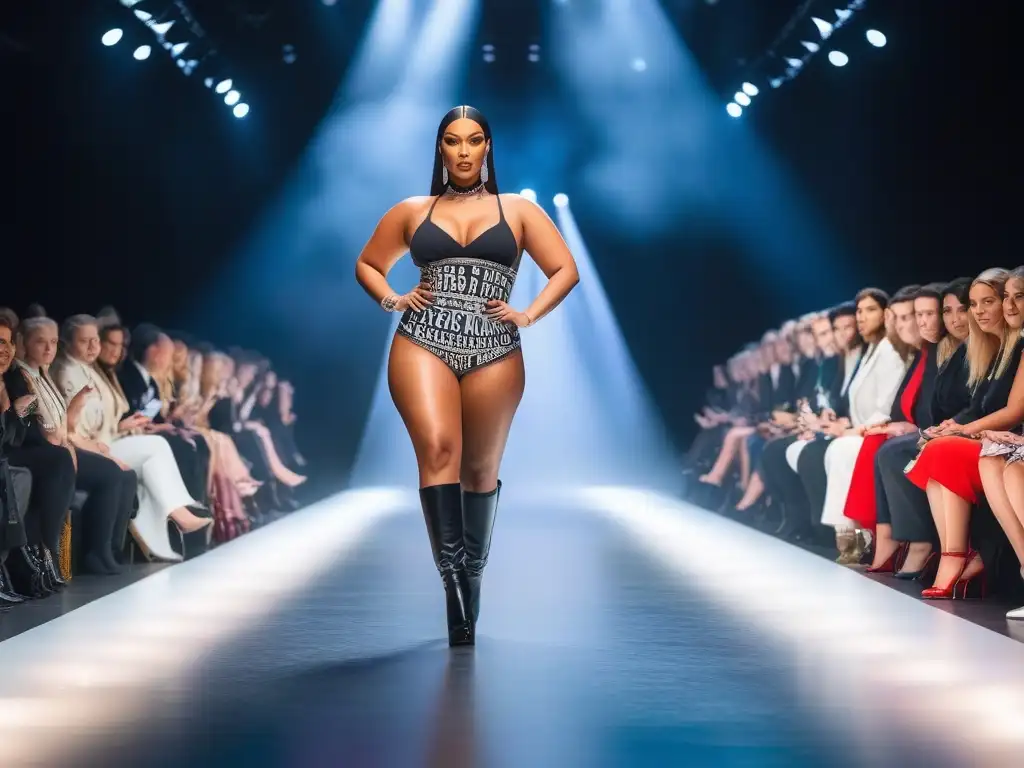 Desfile de moda con modelos diversos y empoderados Desfile de moda con modelos diversos y mensajes body positive