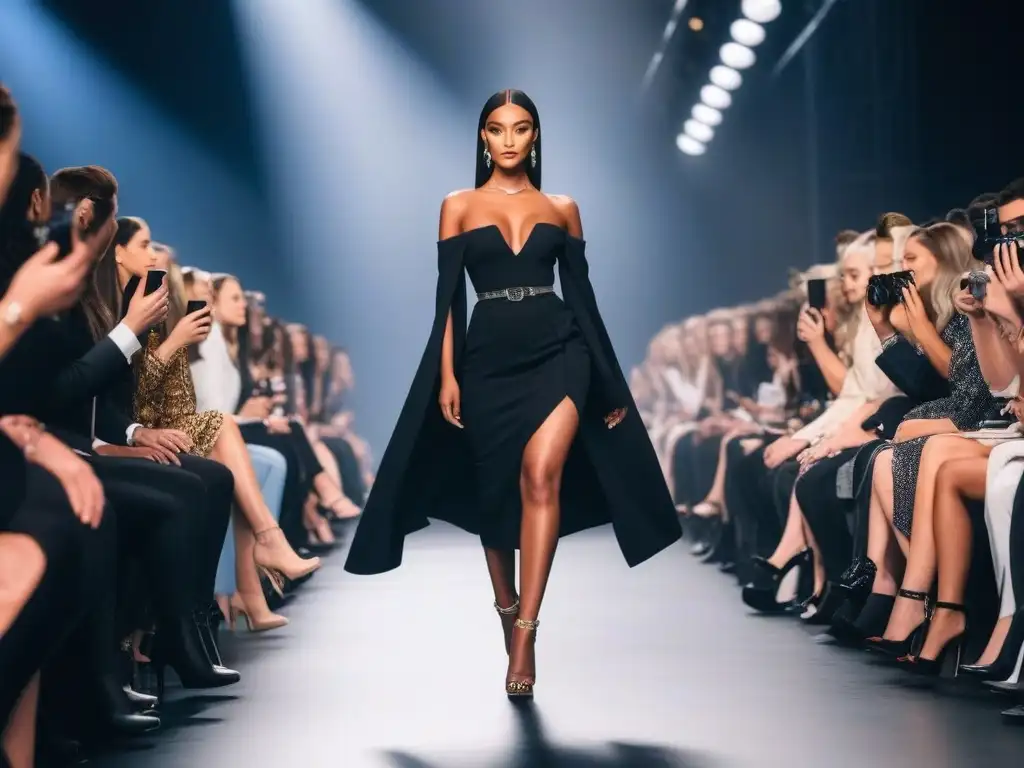 Desfile de moda inclusivo con modelos pequeñas empoderadas Un desfile de moda con modelos petite muestra inclusión y estilo