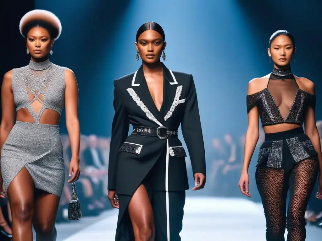 Desfile de moda inclusivo y empoderado de Givenchy: diversidad en pasarela Desfile de moda Givenchy con modelos diversos mostrando inclusión y estilo en la pasarela