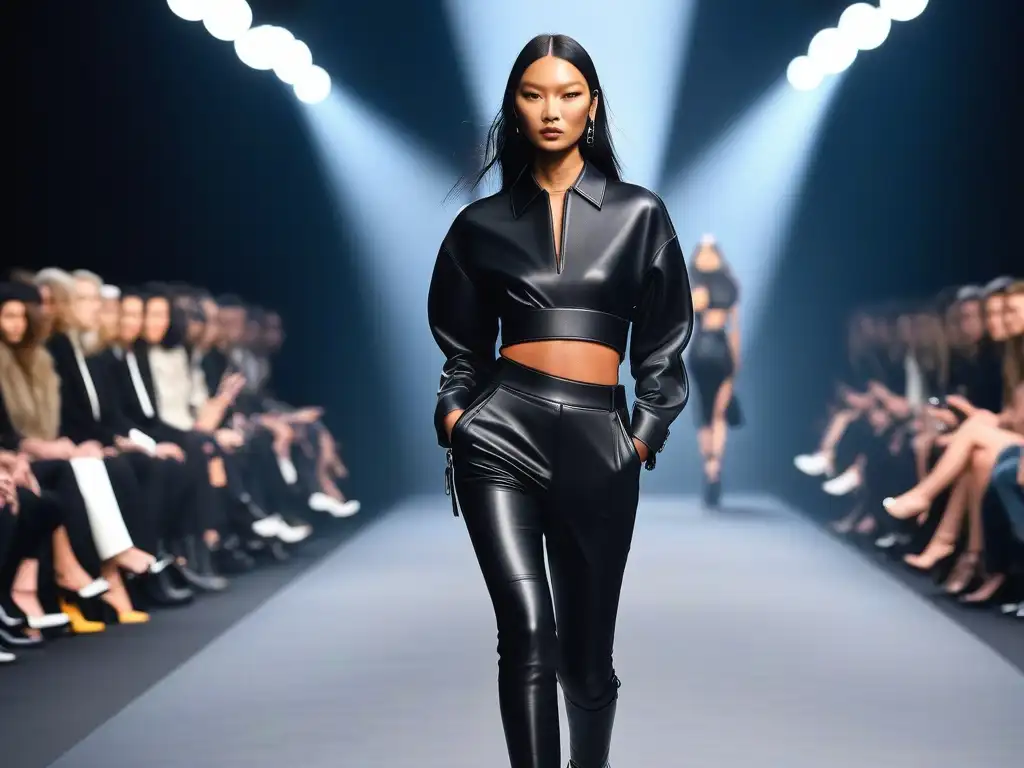 Desfile de moda diverso y empoderador de Alexander Wang Desfile de moda de Alexander Wang con modelos diversos exhibiendo inclusión en la pasarela