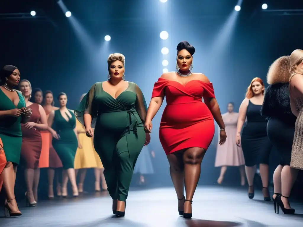 Desfile de moda plussize: evolución y empoderamiento en la pasarela Desfile de moda plus size: modelos seguras y empoderadas reflejan la transformación de la moda en la última década