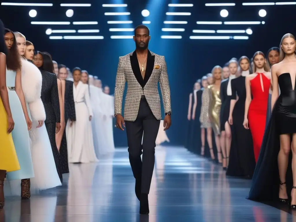 Pasarela de la diversidad: Moda de Yves Saint Laurent empodera a modelos de todas las formas y colores Desfile de moda con modelos de todas las tallas y orígenes luciendo creaciones de Yves Saint Laurent