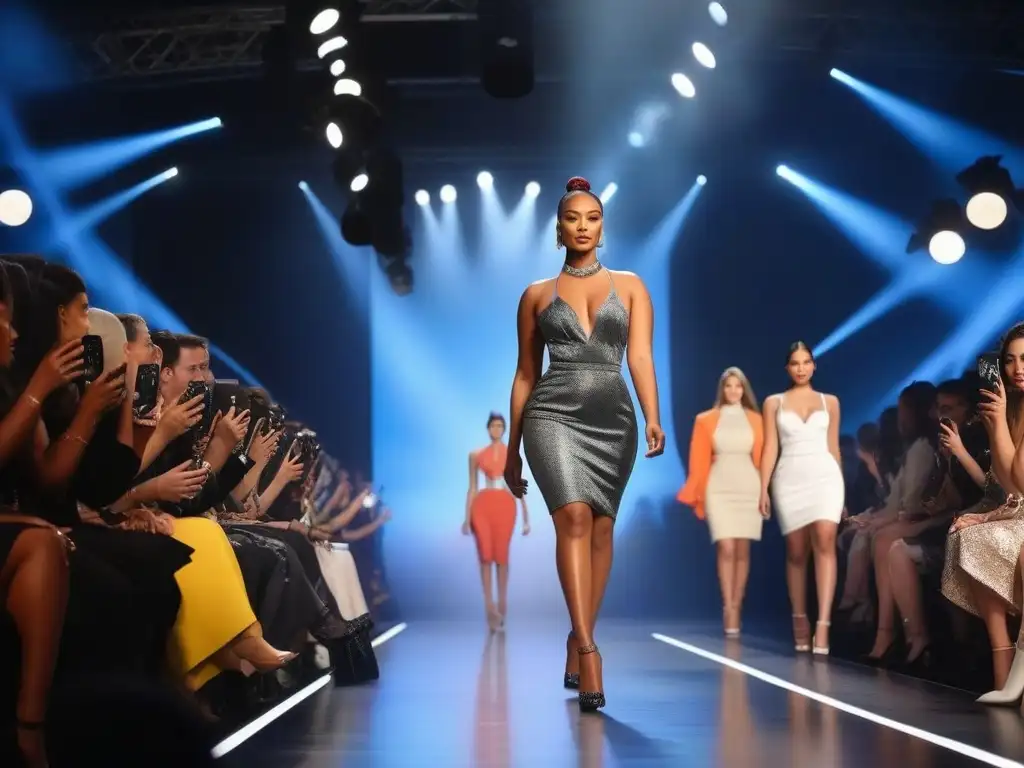 Desfile de moda petite: diversidad y empoderamiento en la pasarela Desfile de moda petite celebrando la diversidad corporal con modelos empoderadas en la pasarela, rompiendo estereotipos