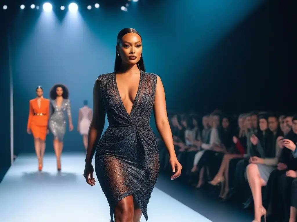 Desfile de moda: empoderamiento y diversidad en pasarela Desfile de moda petite celebrando la diversidad corporal con modelos únicas y seguras