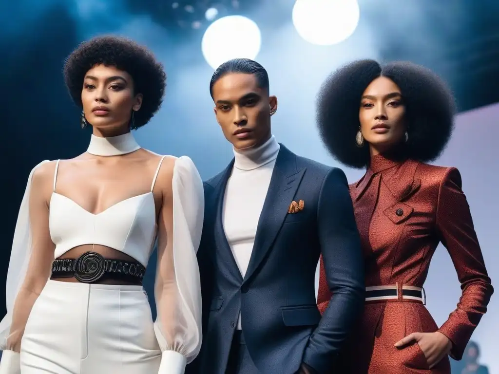 Desfile de moda inclusivo y sostenible: diversidad y empoderamiento Desfile de moda sostenible con diversidad de cuerpos y géneros