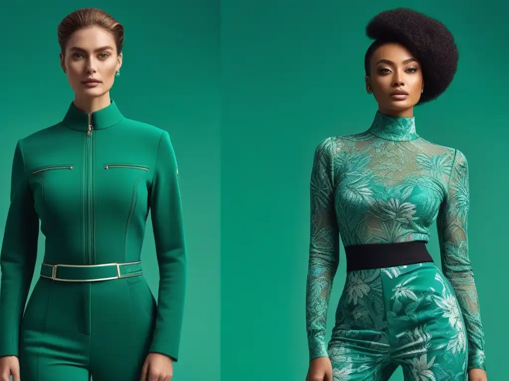 Moda sostenible y diversidad en un entorno futurista Un desfile de moda sostenible para personas altas en un entorno urbano futurista, resaltando la diversidad y la elegancia