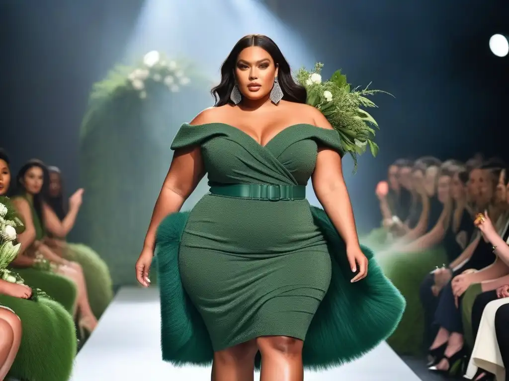 Desfile de moda inclusivo y sostenible con modelos plus size Desfile de moda sostenible tallas grandes: modelos seguras, estilos únicos, pasarela eco y positividad corporal