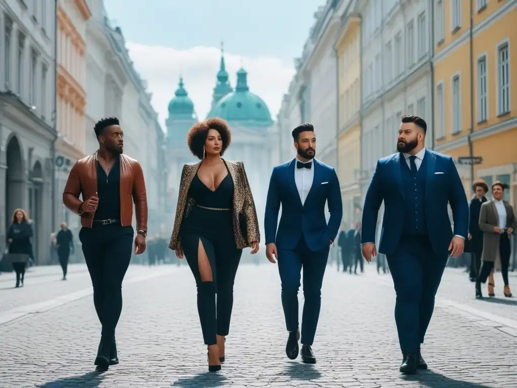 Moda diversa y segura en Viena: estilo en las calles Desfile de moda para todas las tallas en las calles de Viena, diversidad y estilo en cada paso