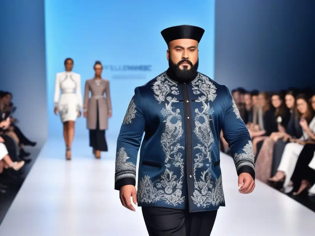 Desfile inclusivo: moda adaptativa celebra diversidad cultural Desfile de modelos diversos en moda adaptativa inclusiva internacional