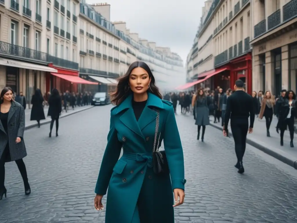 Desfile de moda inclusiva en París: estilo y diversidad Desfile de modelos diversos en París, mostrando moda inclusiva para todos cuerpos