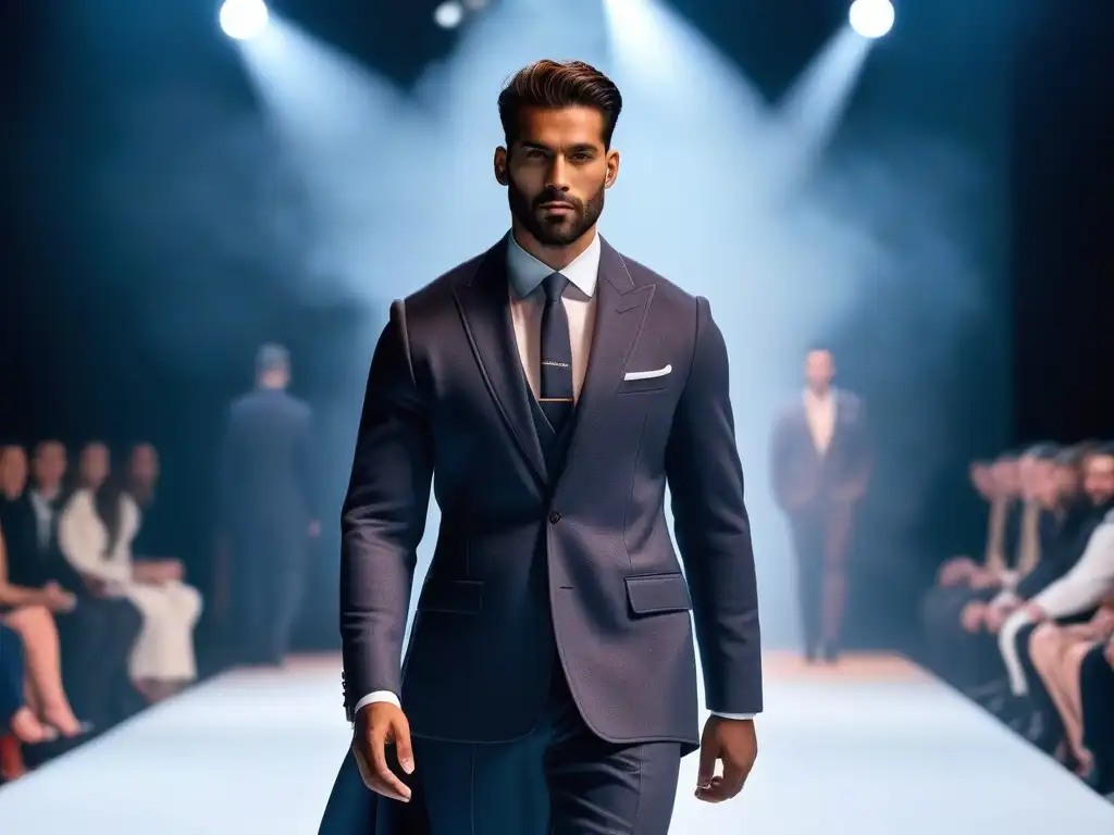 Desfile de moda masculina inclusiva y moderna Desfile de modelos masculinos diversos en armario cápsula moderno