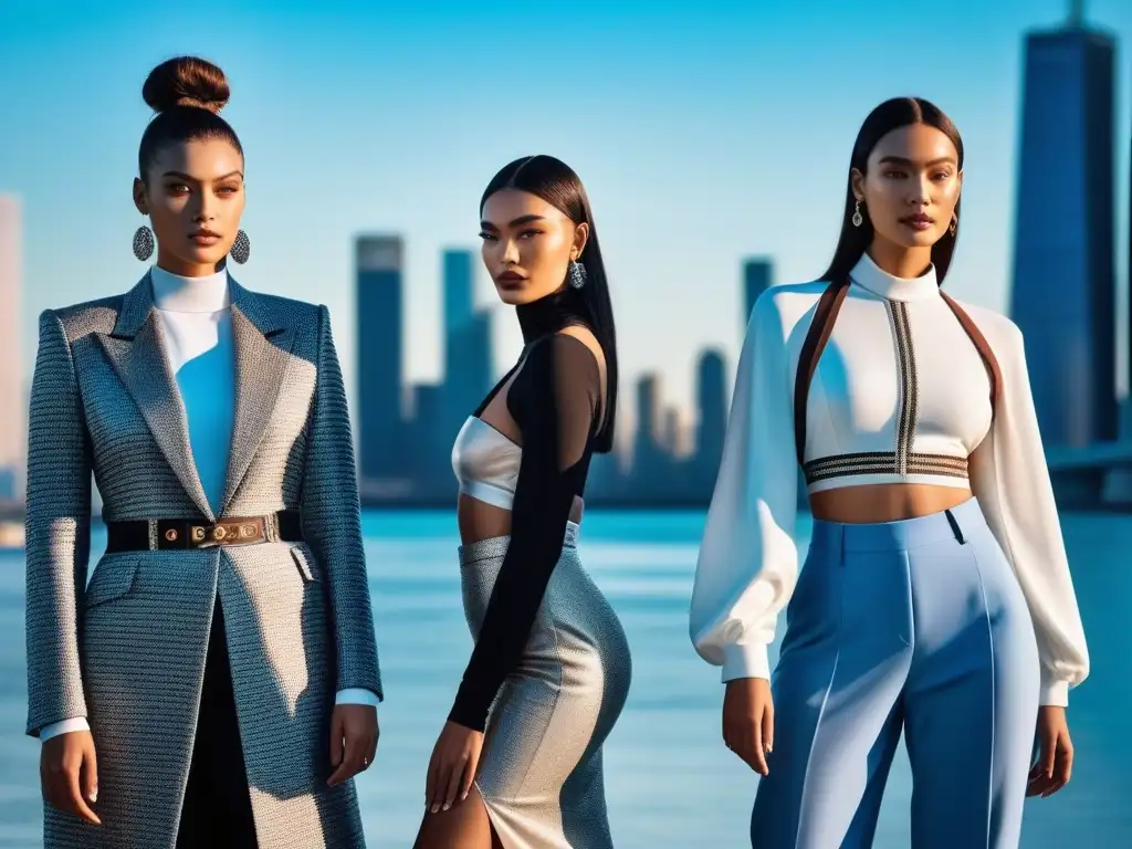 Desfile de moda inclusiva en la ciudad al atardecer Desfile de modelos representando la moda inclusiva y diversa en la ciudad al atardecer