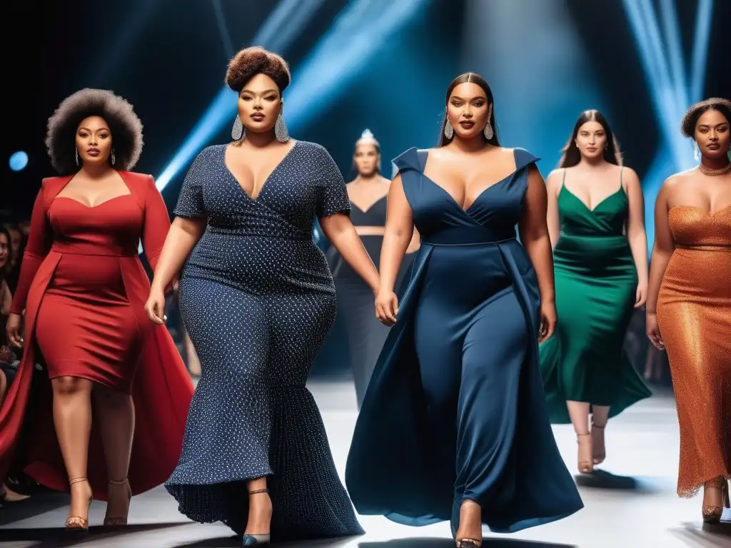 Desfile de moda plussize: diversidad y empoderamiento en la pasarela Desfile de moda plussize: mujeres que rompieron techos desfilan con elegancia, diversidad y empoderamiento