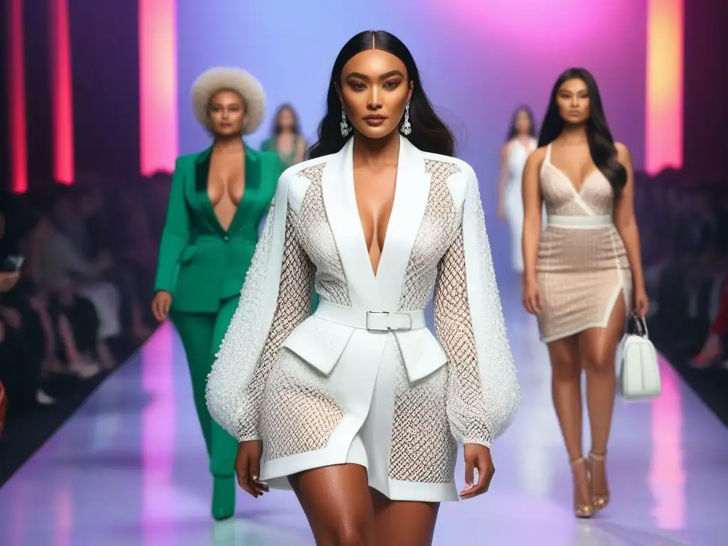Desfile de moda inclusivo: diversidad y empoderamiento en la pasarela Desfile multicultural con modelos diversos en una pasarela de moda