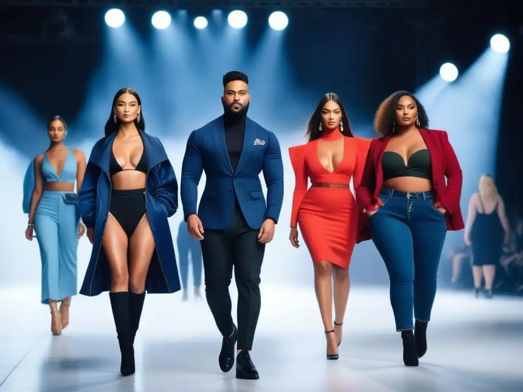 Desfile inclusivo: modelos diversos impactan en pasarela 8k Desfiles de moda inclusivos: Diversidad, estilo y empoderamiento en la pasarela