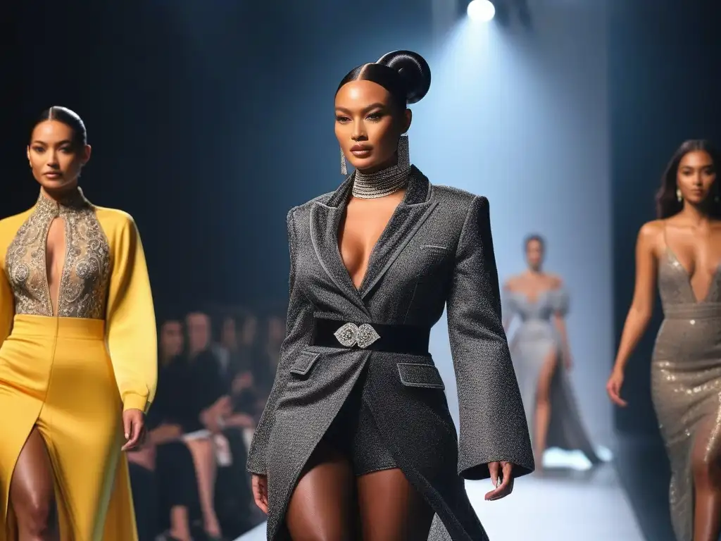 Desfile de moda inclusivo: elegancia y empoderamiento en la pasarela Desfiles de moda inclusivos de lujo: Modelos empoderadas desfilan con elegancia rompiendo barreras
