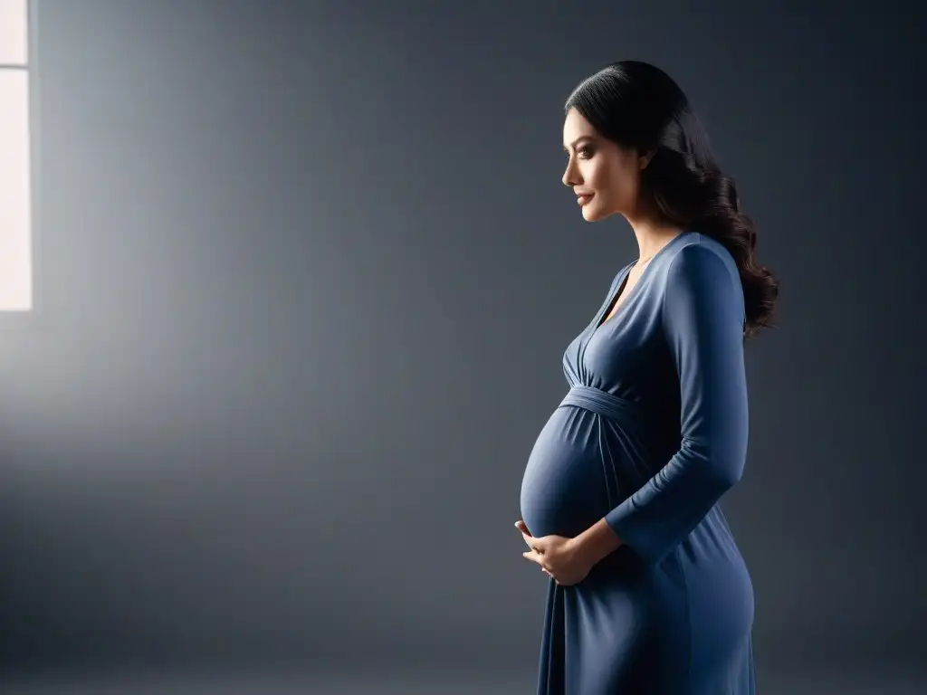 Moda Maternidad: Colección Inclusiva y Chic para Tallas Especiales Un deslumbrante conjunto de modelos embarazadas mostrando con confianza colaboraciones moda maternal tallas especiales