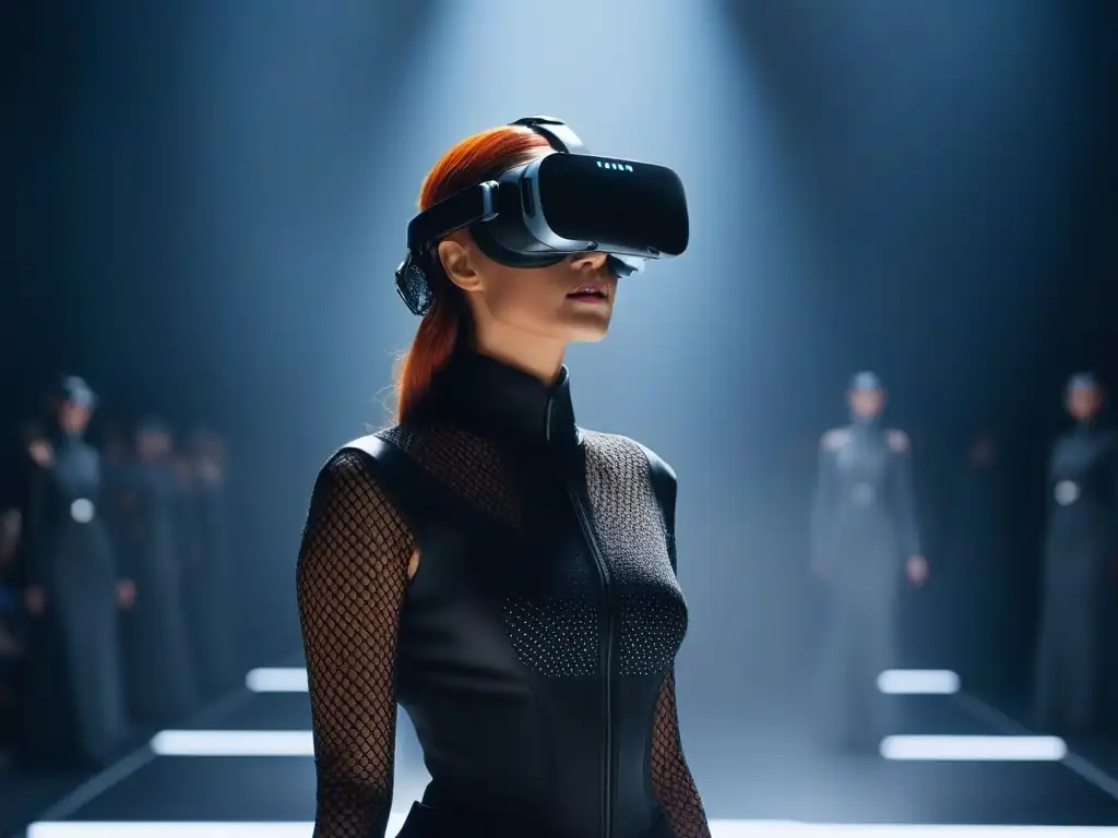 Desfile de moda futurista en realidad virtual Deslumbrante desfile de moda futurista en realidad virtual