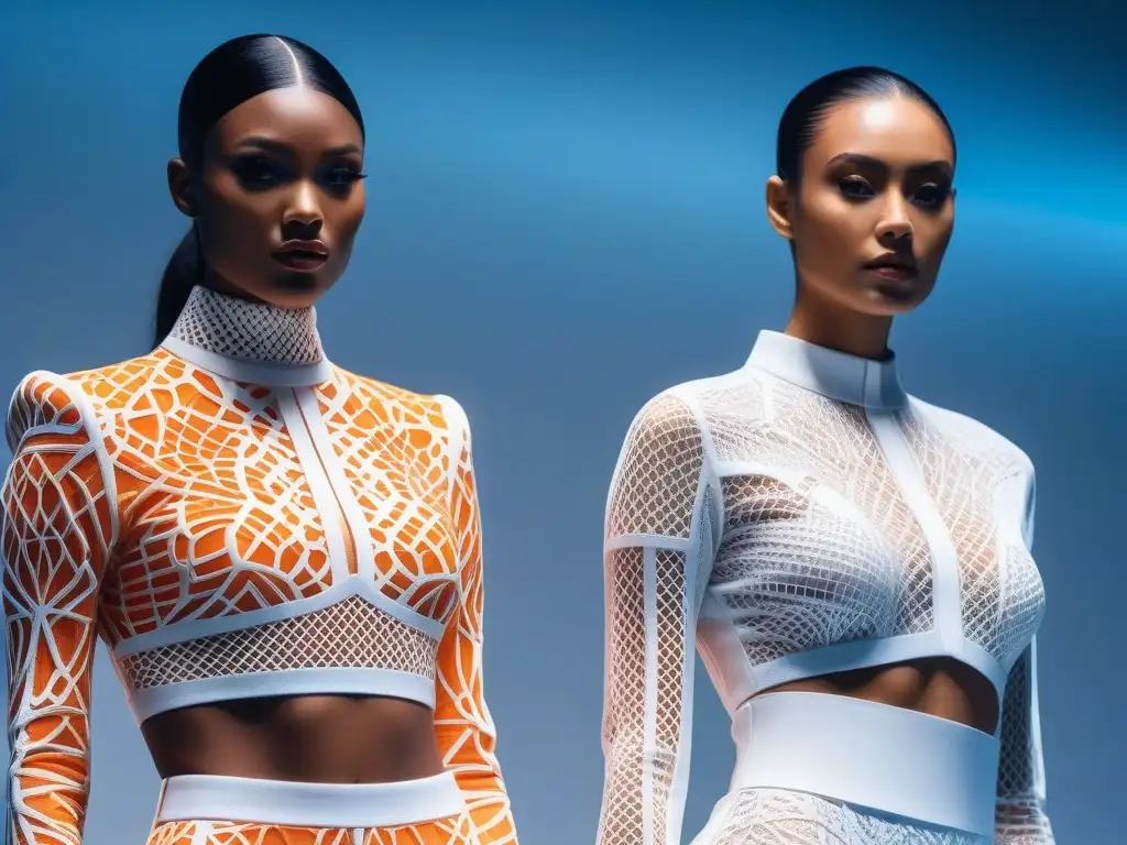 Desfile futurista: moda inclusiva y 3D Deslumbrante desfile de moda inclusiva con prendas personalizadas en impresión 3D