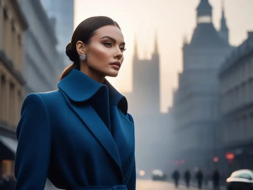 Desfile de moda urbano para mujeres petite: Tendencias 2023 Deslumbrante pasarela de moda para mujeres de estatura baja en la ciudad al anochecer