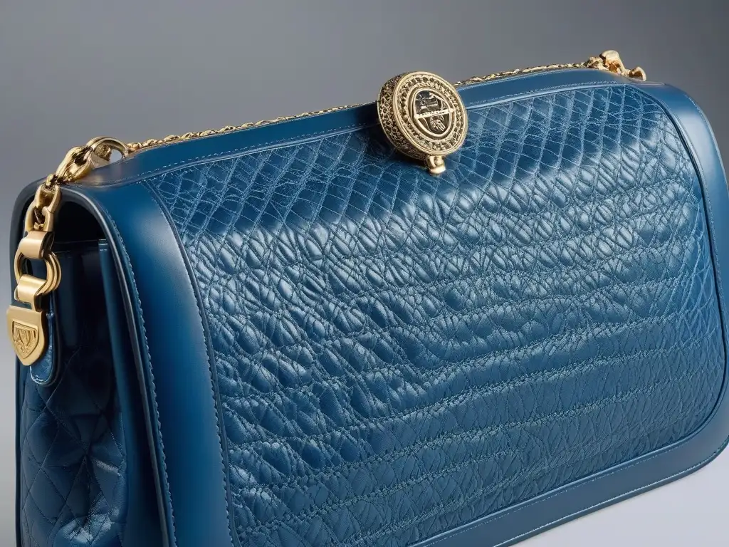 Bolso de lujo: Detalles exquisitos en cuero Detallada imagen de un lujoso bolso de moda inclusiva, con detalles elegantes y artesanía exquisita, sobre fondo neutro