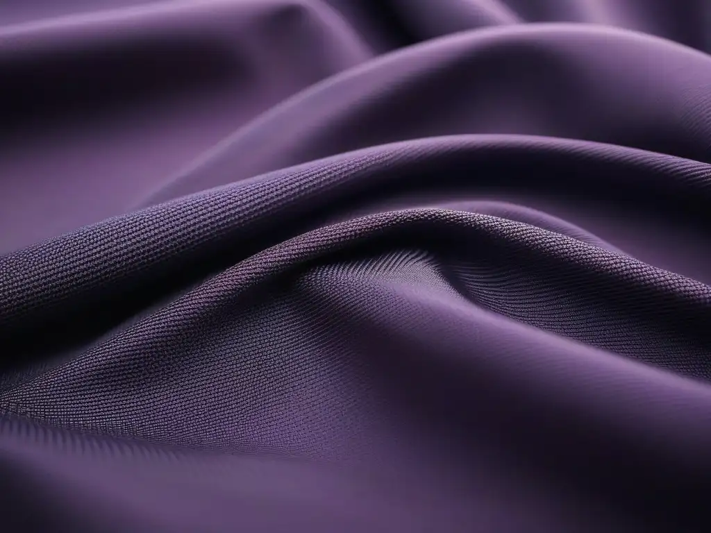 Detalle exquisito de tela de lujo en color profundo para moda plus size Detalle de exquisito tejido en color profundo, mostrando su textura e intrincado tejido