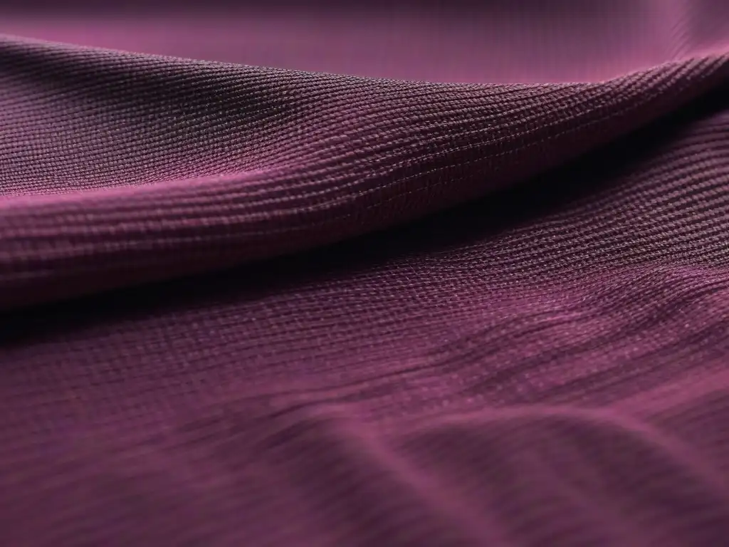 Tejido sostenible de lujo: detalle ultrafino y vibrante Detalle lujoso de tejido sostenible, certificaciones fibras sostenibles moda, texturas vibrantes y colores naturales