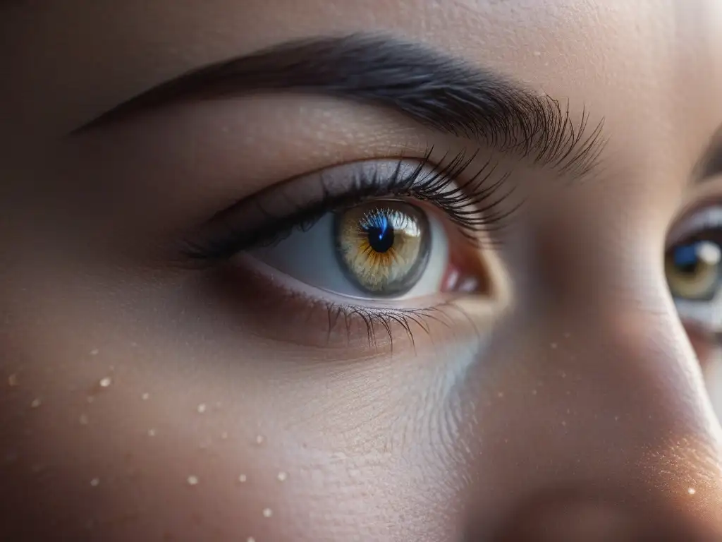 Piel humana radiante y perfecta: belleza natural en detalle Detalle radiante y perfecto de piel humana, mostrando su belleza natural con textura suave y luminosidad, para tratamientos piel fotogénica natural
