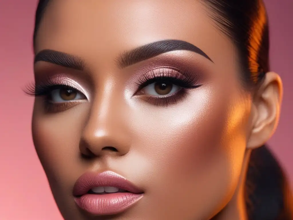 Maquillaje de ojos diverso: tonos y estilos que realzan la belleza Detalle de sombras de ojos para pieles diversas con colores vibrantes y estilos únicos